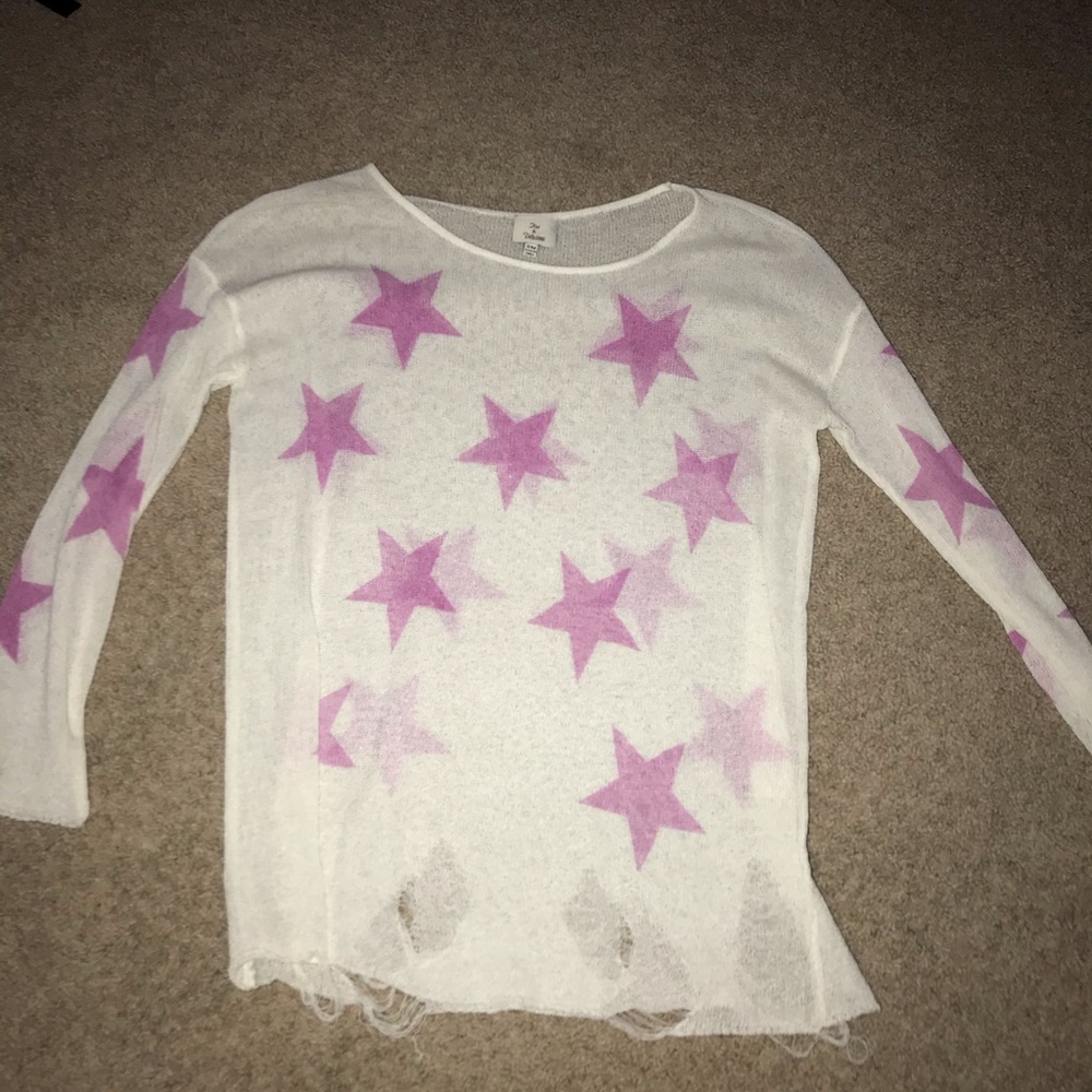 Pink star sweater
